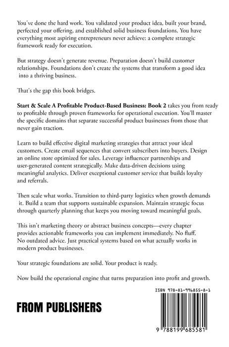 Start & Scale A Profitable Product-Based Business (Book 2 of 2) (Online Version)